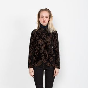 Prairie Underground Brocade Spencer Jacket Black